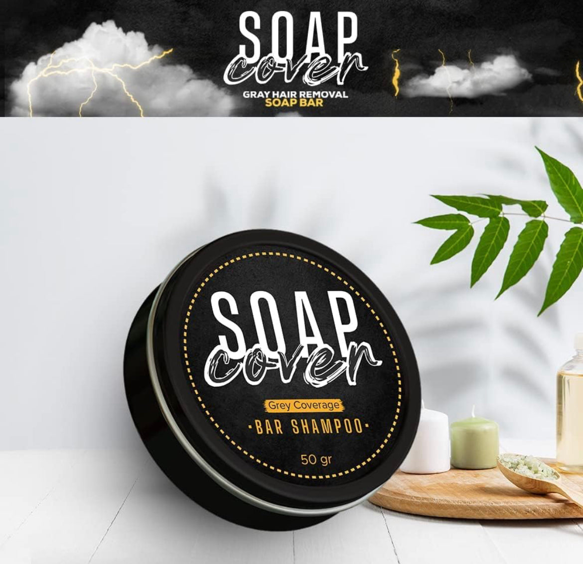 Natural Herbal Grey Reverse Soap Bar | BOGO | ⭐️⭐️⭐️⭐️⭐️ 24k+ Reviews |